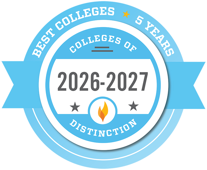 Best College of Distinction Badge for 5 Years